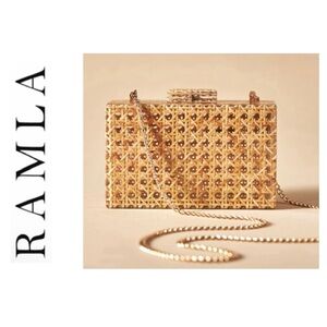 Ramla Official Asilah Cane Crossbody Bag/ Brand New In Box